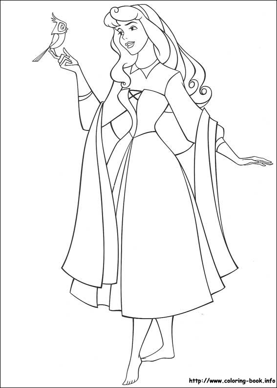 Sleeping Beauty coloring picture